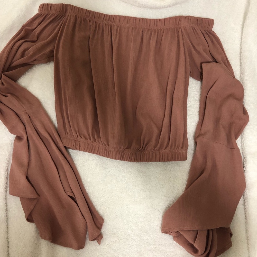 Off the shoulder crop top